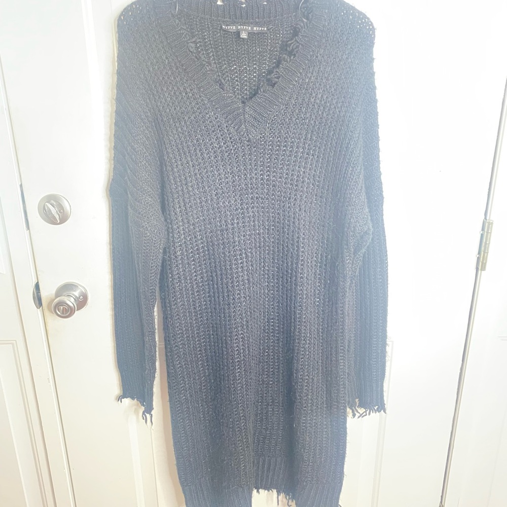 Black V-Neck Sweater